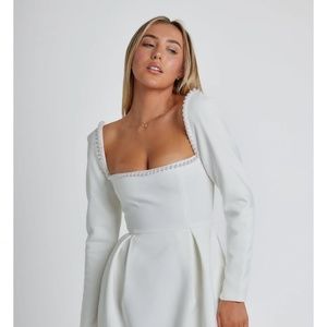 The Ultimate Muse Pearl Dress | White
